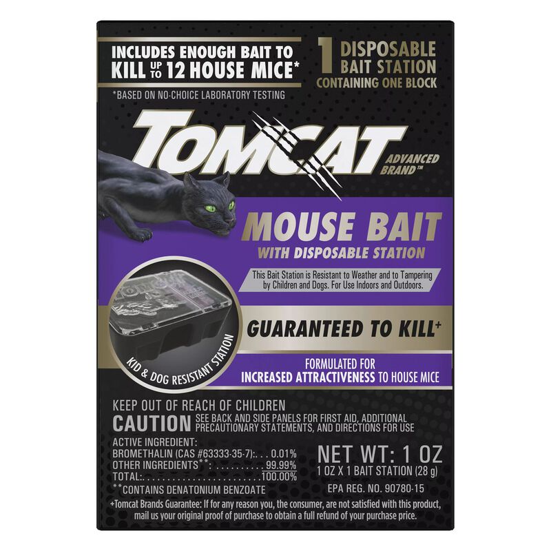 Tomcat Advanced Brand Mouse Bait with Disposable Station image number null